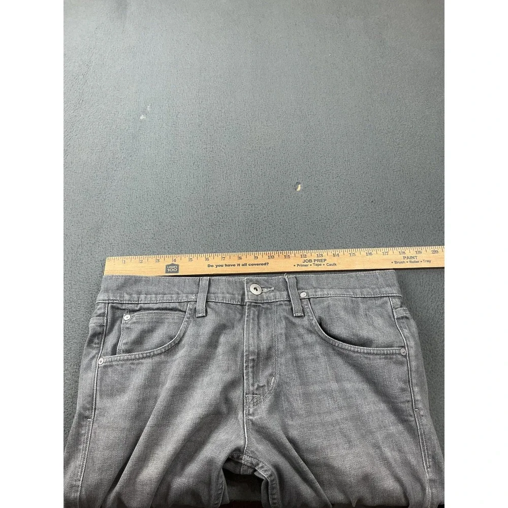 Hudson Jeans Mens 33x32 Gray Byron Five Pocket Straight Stretch Denim Mexico
